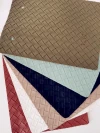The manufacturer has in stock woven texture PVC leather bags, sliding doors, bedside table cushions, sofa cushions, soft and hard leather fabrics details Picture